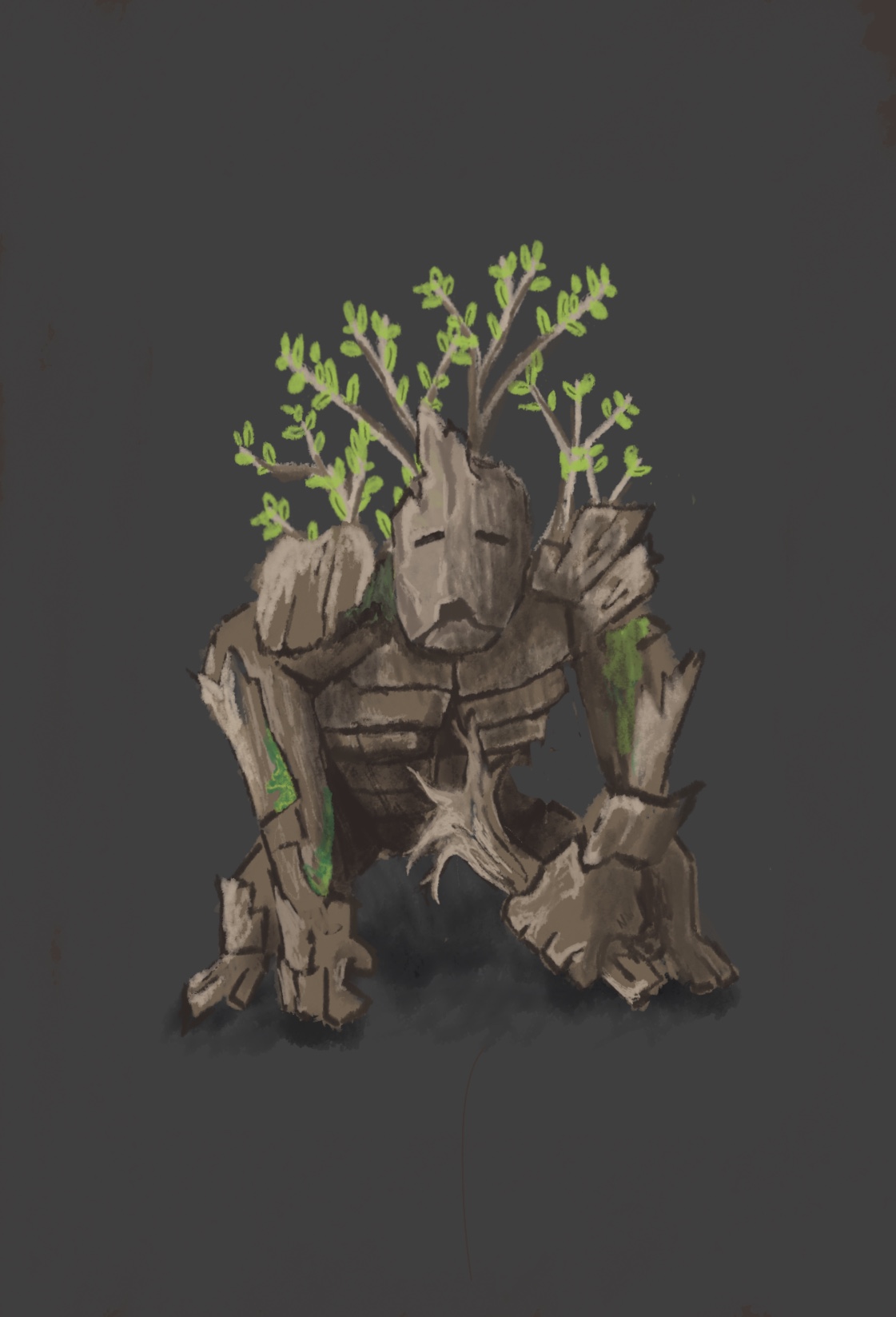 Forest Golem Concept Sketch